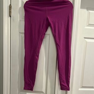 Lululemon set Vibrant purple magenta Leggings and sports bra longline